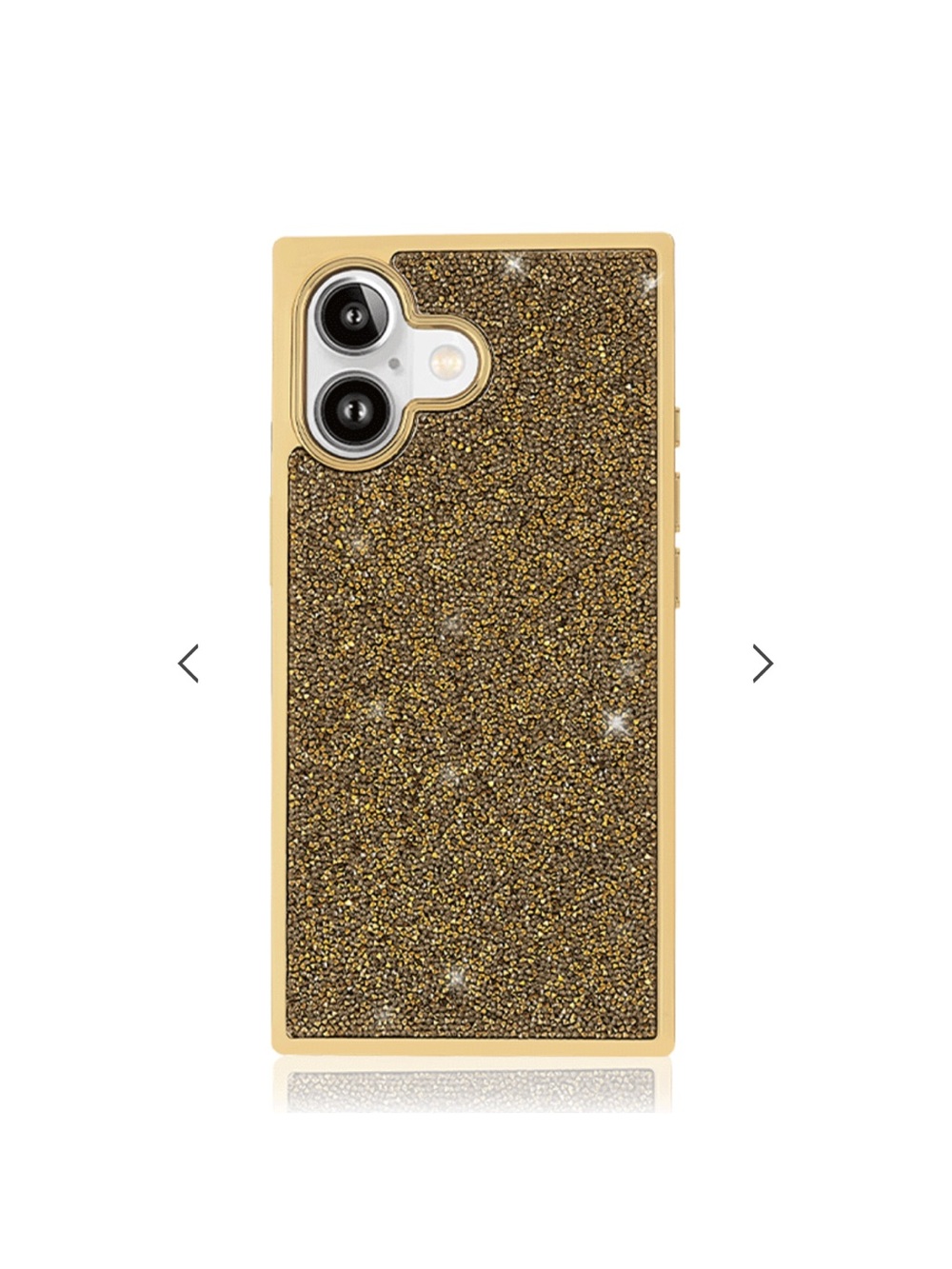 FLAUNT Elite Collection - SQUARE® Gold Crystal Elegance iPhone 17 Case